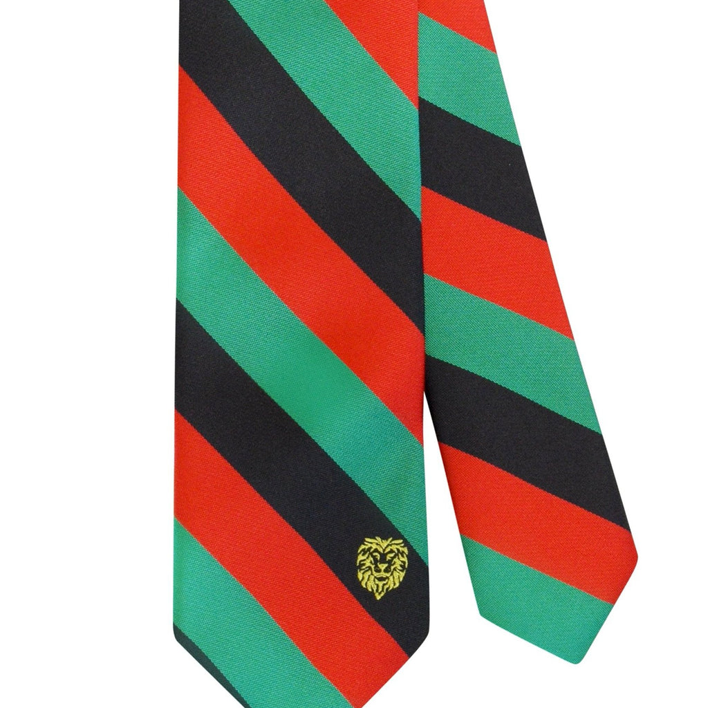 African Nations Red/Black/Green Flag Tie