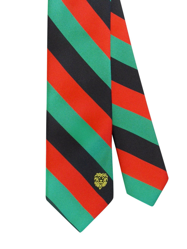 African Nations Red/Black/Green Flag Tie